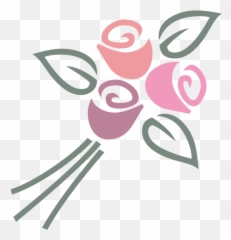 Bouquet Of 3 Roses - Simple Bouquet Bouquet Of Roses Clipart Emoji,Bouquet Emoji