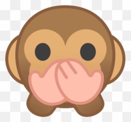Speak - Monkey Close Mouth Emoji