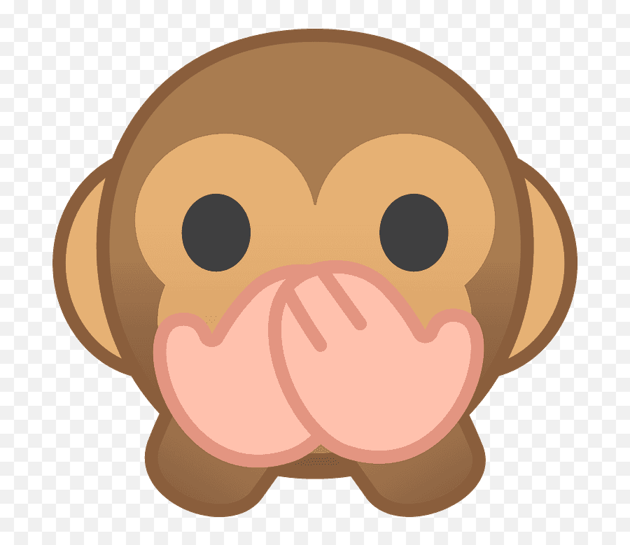 Speak - Monkey Close Mouth Emoji,Evil Face Emoji