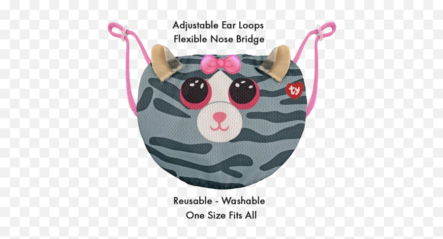 Ty Beanie Boo Face Mask Glamour Girlz Central Highland Park - Ty Beanie Boo Masks Emoji,Boo Emoji