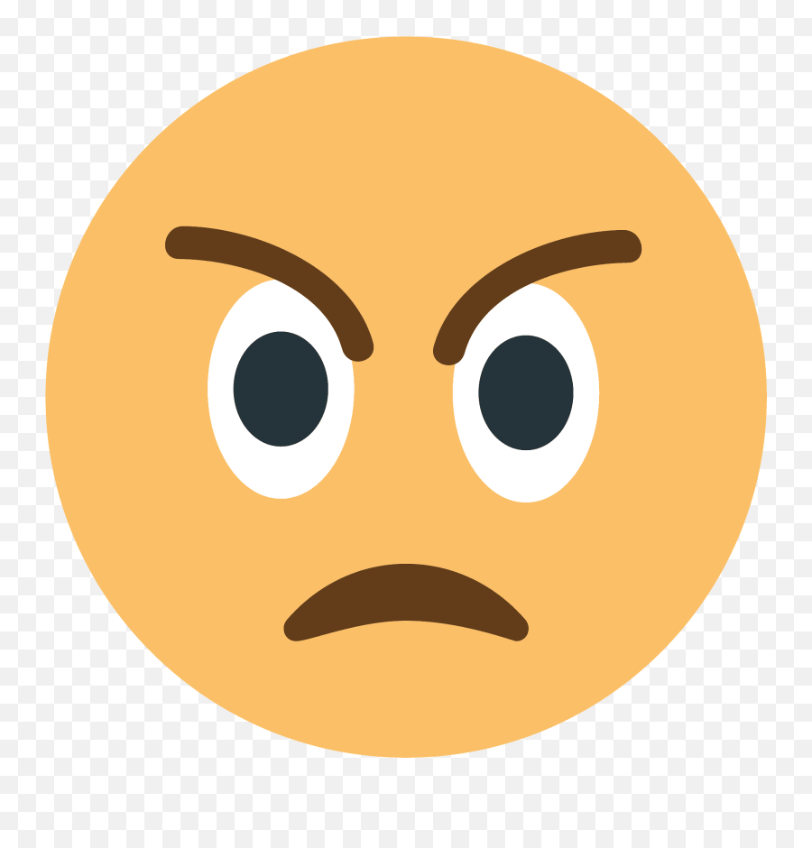 Angry Face Emoji Clipart - Cara Enfado Png Dibujo,Emojis Mad