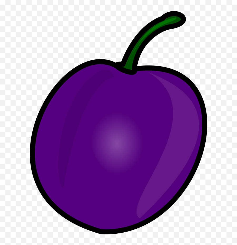 Plum - Plums Clipart Emoji,Eggplant Emoji Transparent Background