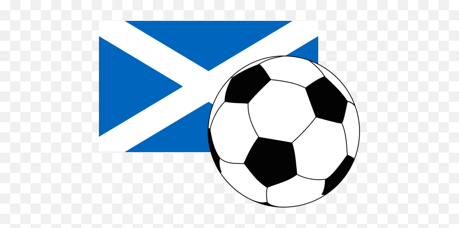 Flag Of Scotland With Football - Clip Art Soccer Ball Transparent Emoji,Scottish Flag Emoji