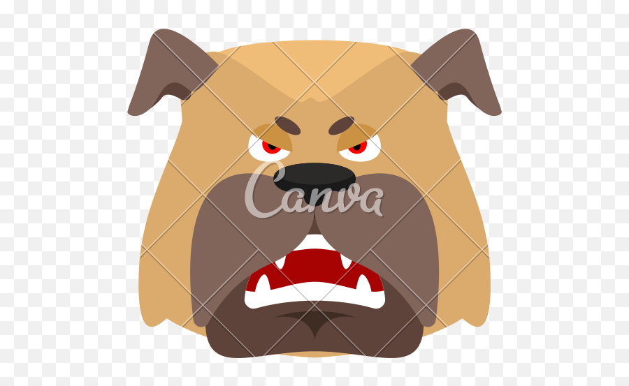 Dog Angry Emoji - Canva,Emoji Dog