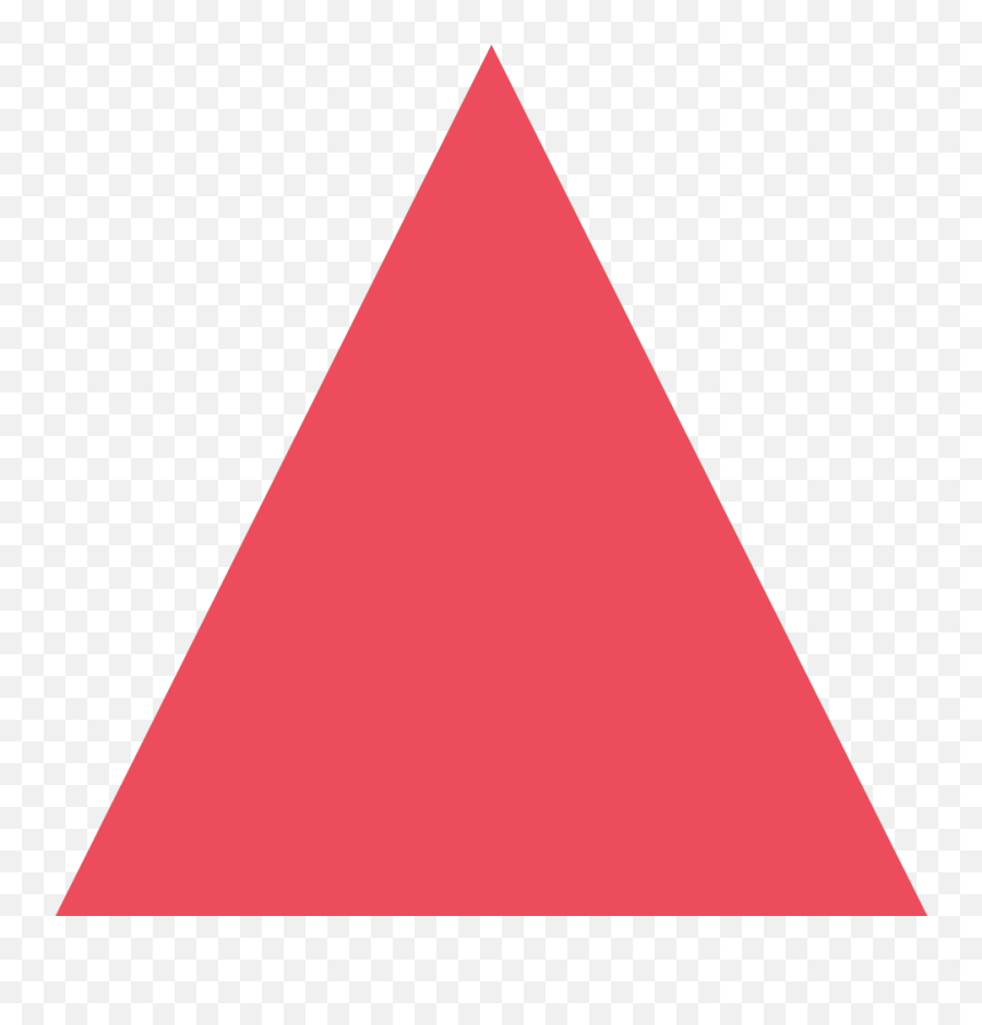 Emojione 1f53a - Transparent Background Red Triangle Png Emoji,Red Triangle Emoji