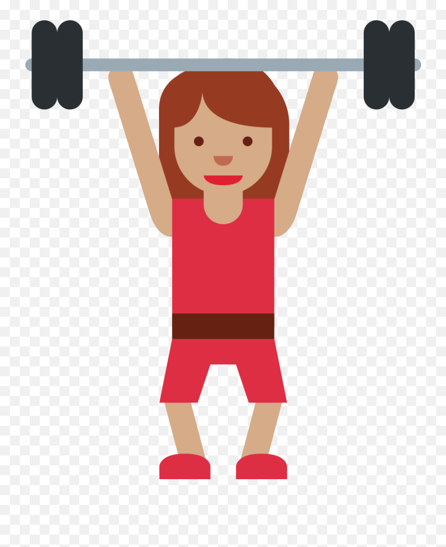 Twemoji2 1f3cb - Exercise Every Day Cartoon Emoji,Arms In The Air Emoji