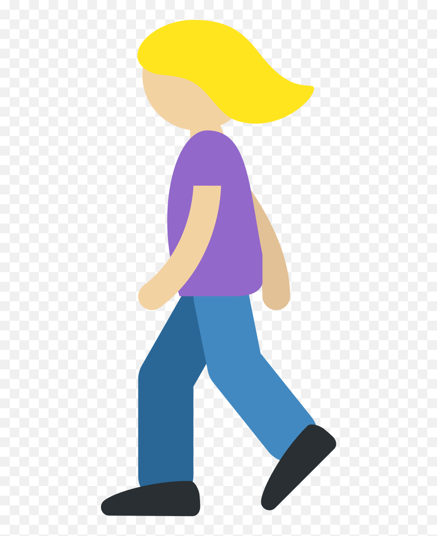 Twemoji2 1f6b6 - Transparent Background Cartoon Person Walking Emoji,Emoji 68