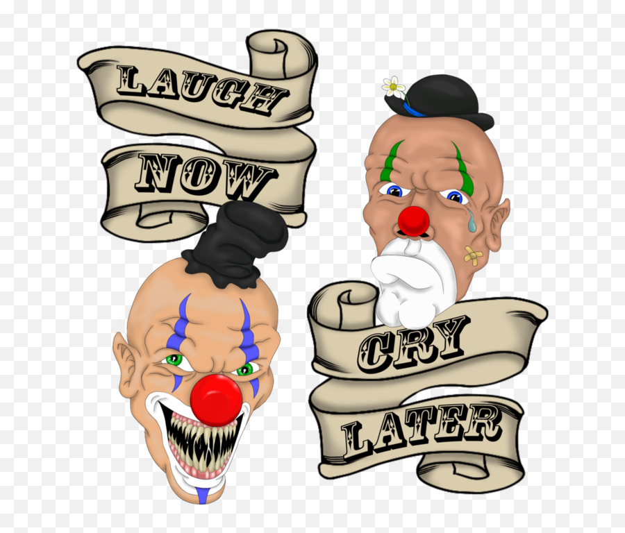 Drawing Clowns Laugh Now Cry Later - Cry Later Laugh Now Drawings Emoji,Cholo Emoji