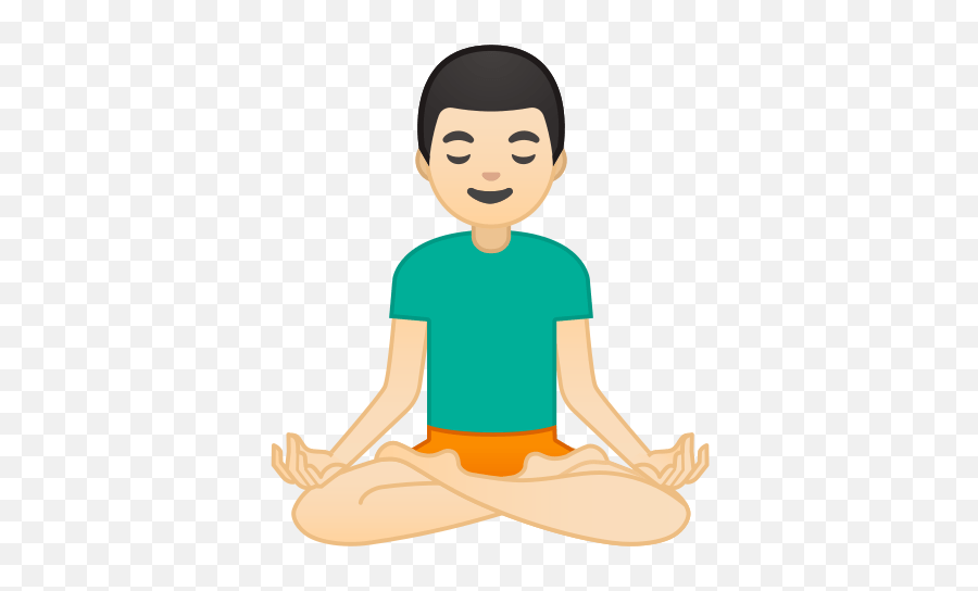 Man In Lotus Position Emoji With - Meditation Emoji,Physical Emoji Keyboard