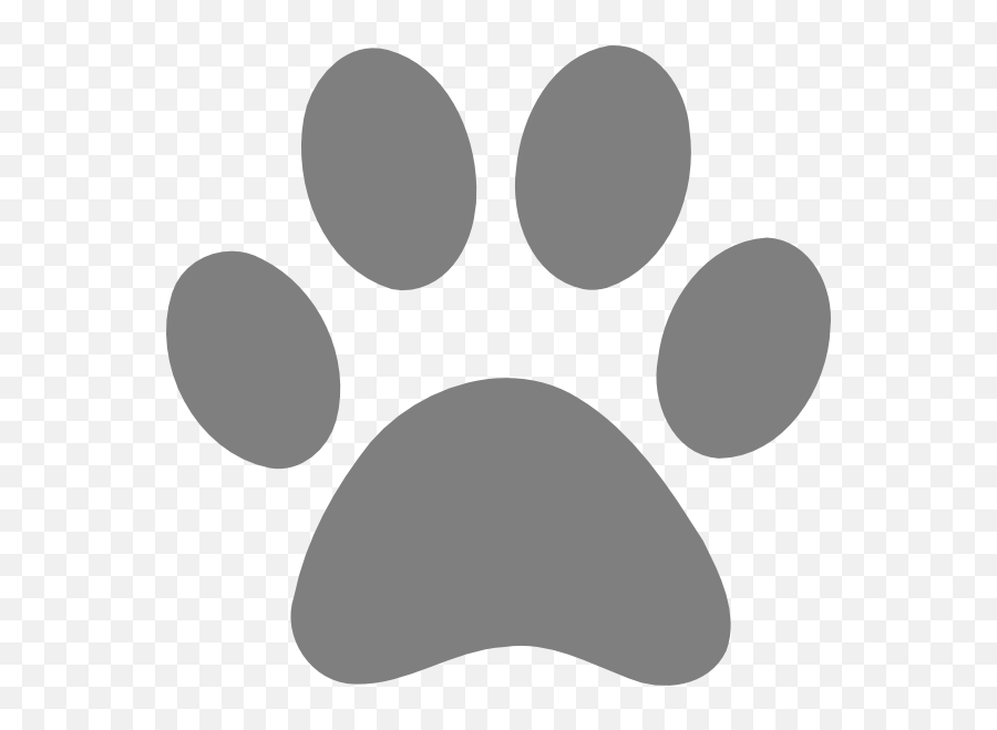 Cartoon Lion Paw Prints - Grey Dog Paw Print Emoji,Paw Print Emoji