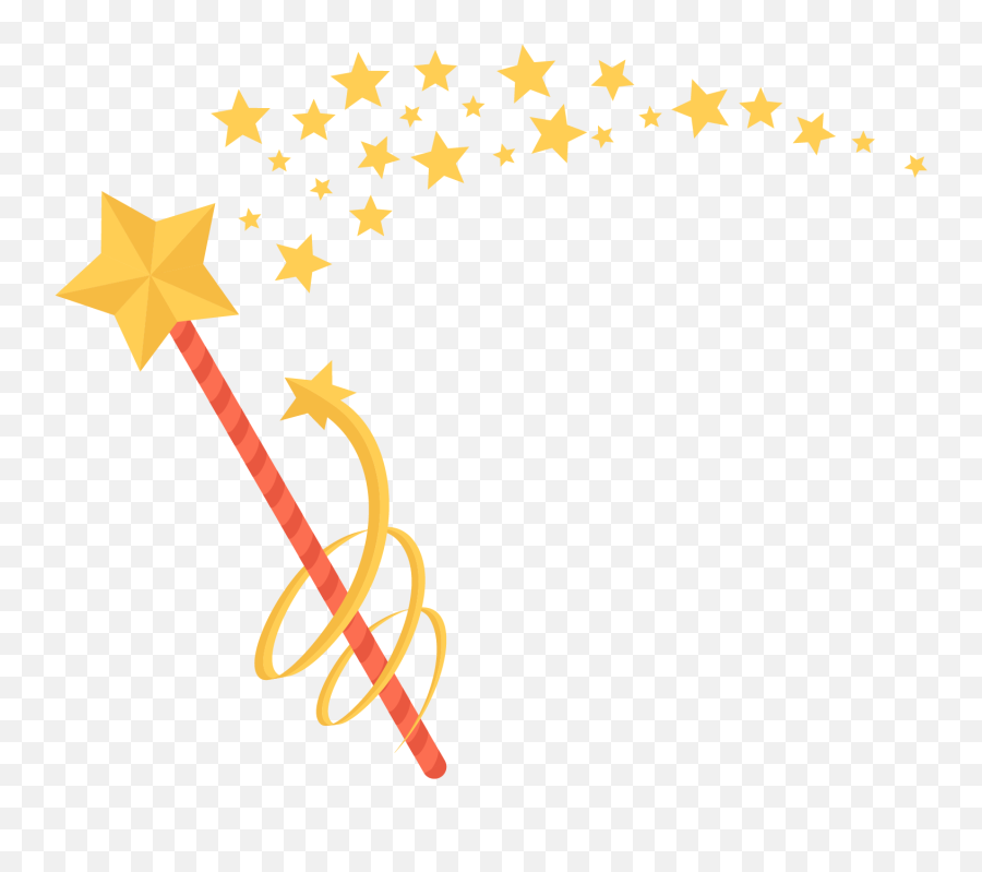 Varita Magica Con Estrellas Clipart - Magic Wand Clipart Png Emoji,Magic Wand Emoji