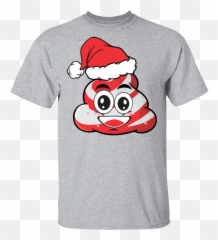 Candy Cane Poop Emoji T - Happy Thanksgiving Shirt Designs
