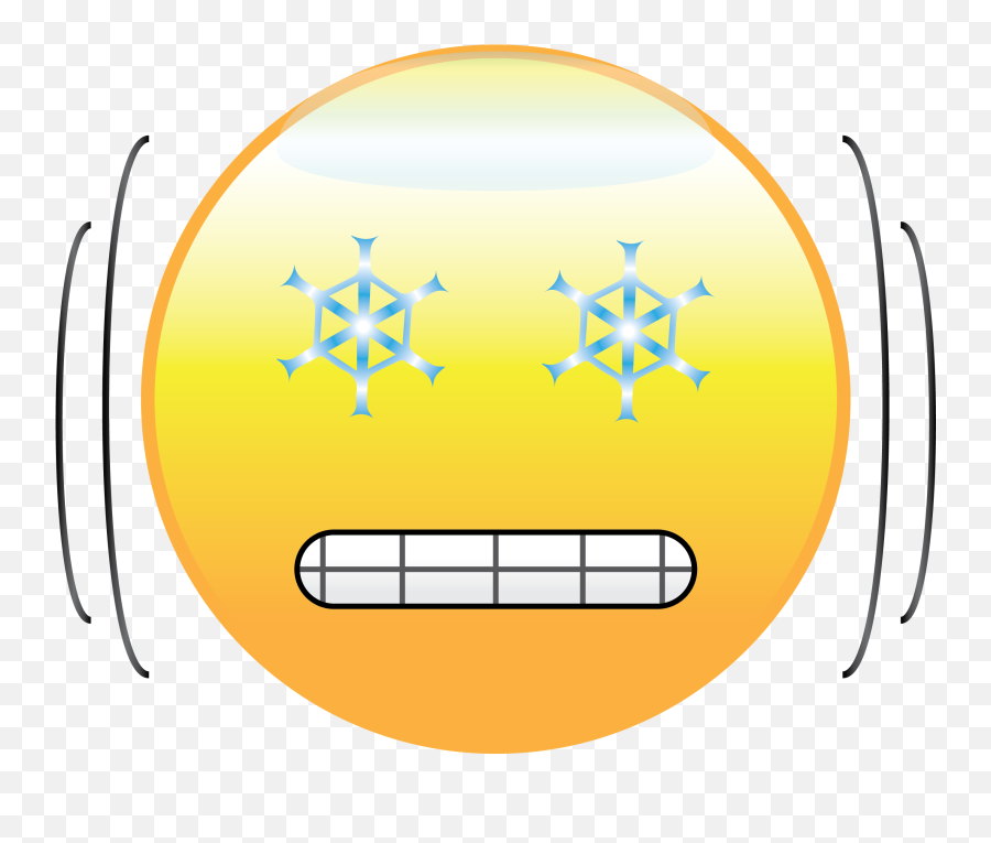 Extreme Cold - Circle Emoji,Hazard Emoji