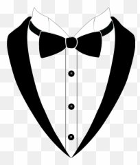 Cartoon Clipart Bowtie - Suit Emoji