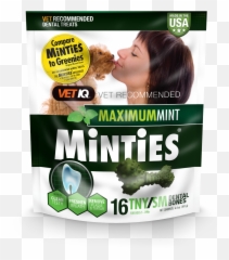 Minties Teeth Cleaner Dental Dog Treats Tinysmall 16 Count - Minties Emoji,Sneeze Emoticon