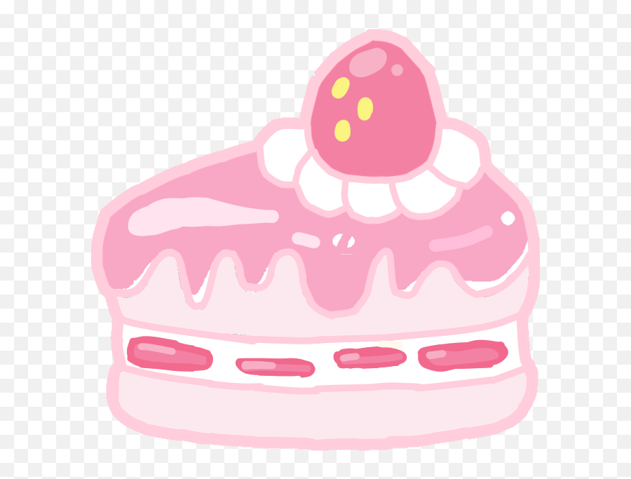 Popular And Trending Strawberry Cake Stickers On Picsart - Clip Art Emoji,Pink Emoji Cake