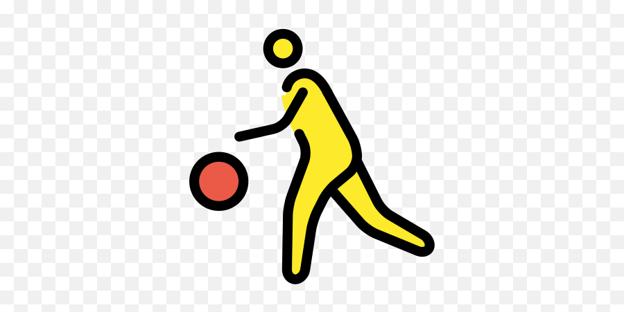 Person Bouncing Ball Emoji - Bouncing Ball Action,Soccer Ball Emoji