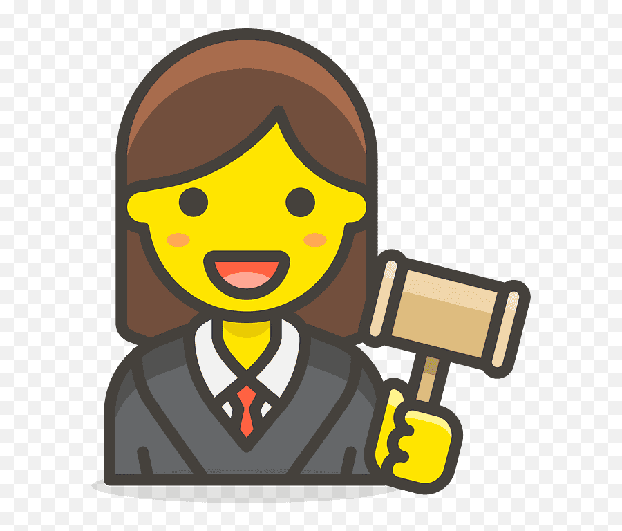Woman Judge Emoji Clipart - Woman Astronaut Icon Png,Judge Emoji