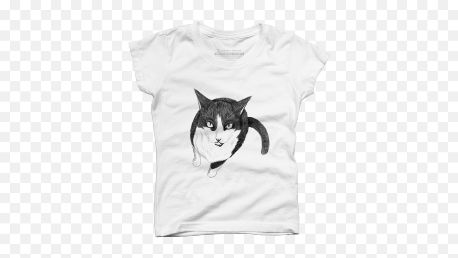 Best Domestic Cat Girlu0027s T Shirts Design By Humans Page 2 - Girl Anime T Shirt Emoji,Grumpy Cat Emoji