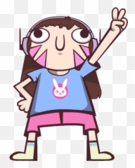 Kizan Members - D Va Cartoon Emoji,Dva Emoji