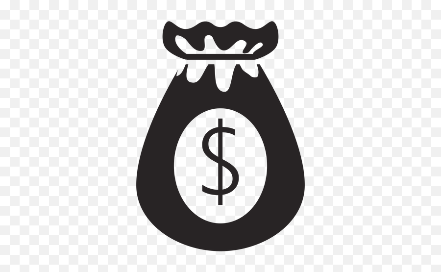 Bag Dollar Silhouette - Dollar Silhouette Emoji,Money Bag Emoji Png
