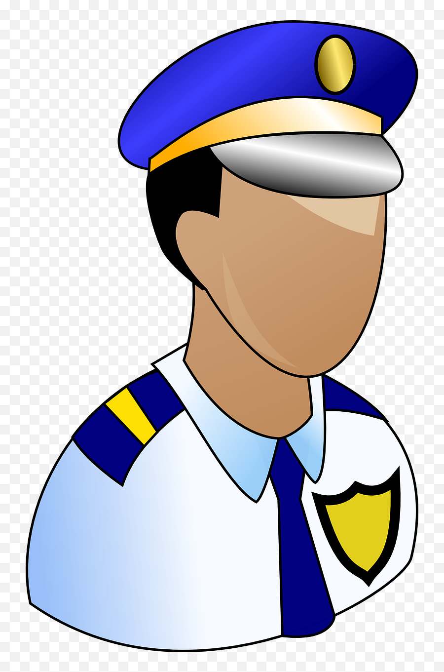 Policeman Cop Officer Police Head - Police Man Emoji,Police Badge Emoji