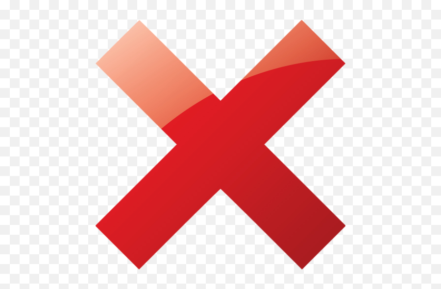 Clip Art - Transparent Background Red X Png Emoji,X Mark Emoji