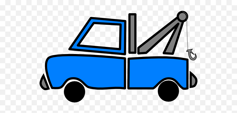Tow Truck Blue Tow Clip Art At Vector - Clip Art Tow Truck Emoji,Tow Truck Emoji