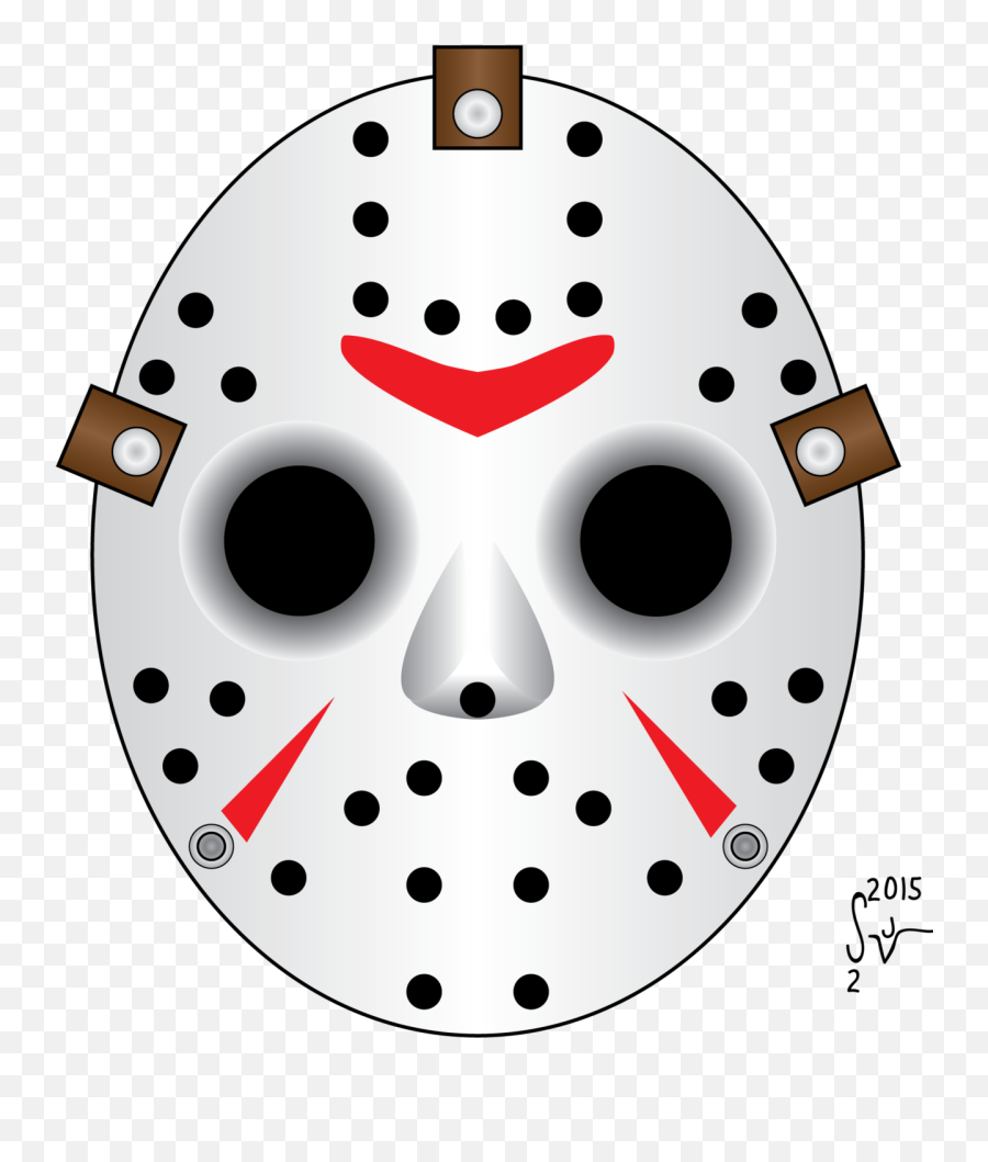 Picture - Draw Jason Voorhees Mask Emoji,Hockey Mask Emoji