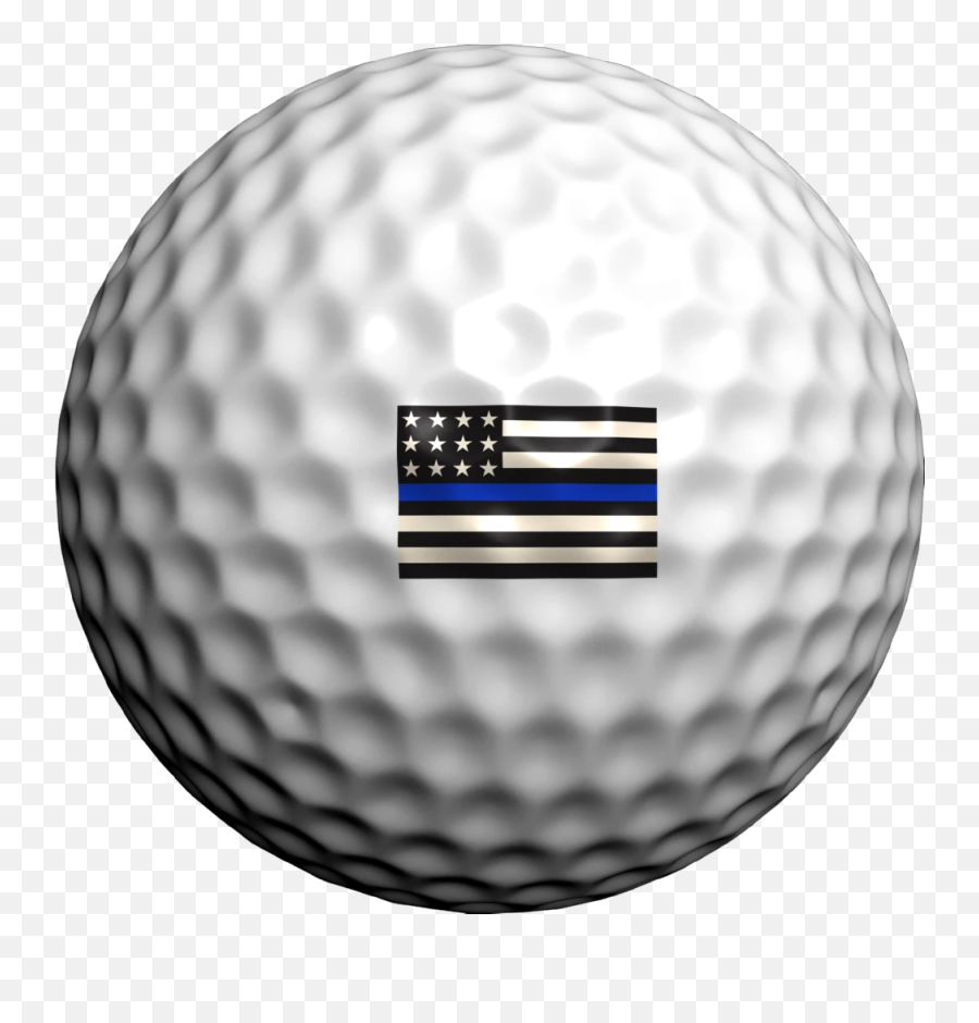 Thin Blue Line Flag Golf Ball Markings - Four Leaf Clover Golf Ball Emoji,Thin Blue Line Emoji