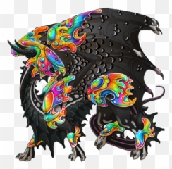 Skins And Accents - Pink And Black Dragon Emoji,10 Umbrella Guess The Emoji
