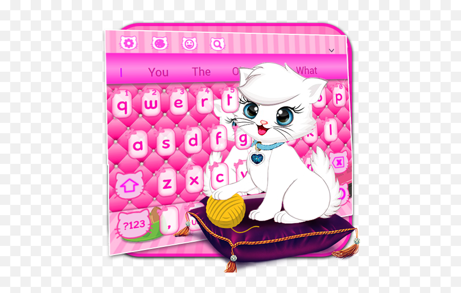 Pink Cute Love Cat Keyboard Aplikacije Na Google Playu - Cartoon Emoji,Ovo Emoji Copy And Paste