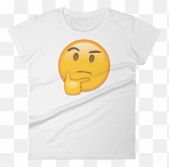 Emoji Thinking Png Picture - Smiley,Women's Emoji Shirt