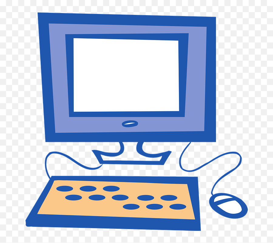 Monitor Keyboard Screen - Computer Clip Art Emoji,Emojis For Google Keyboard