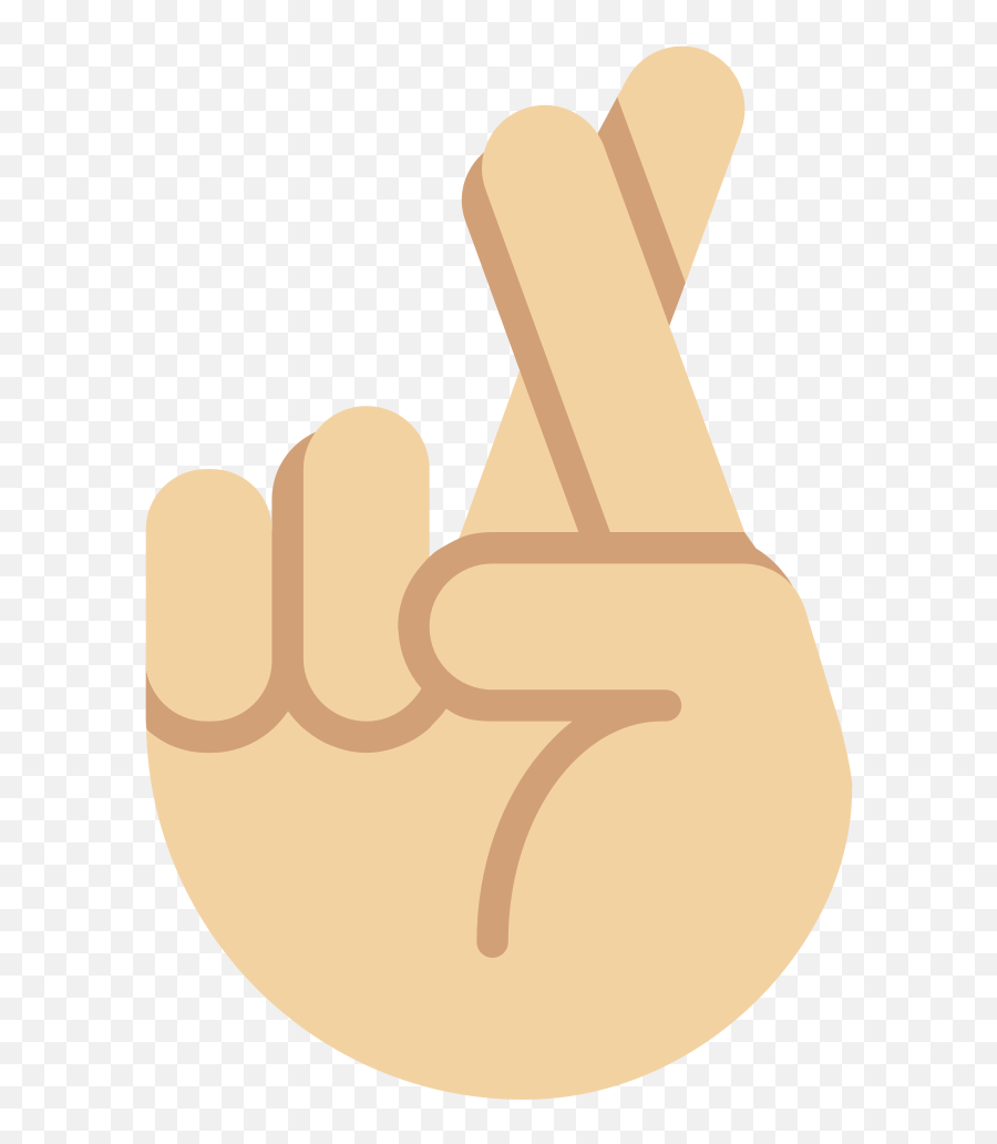 Twemoji2 1f91e - Fingers Crossed Emoji Vector,Emoji Thumbs Up