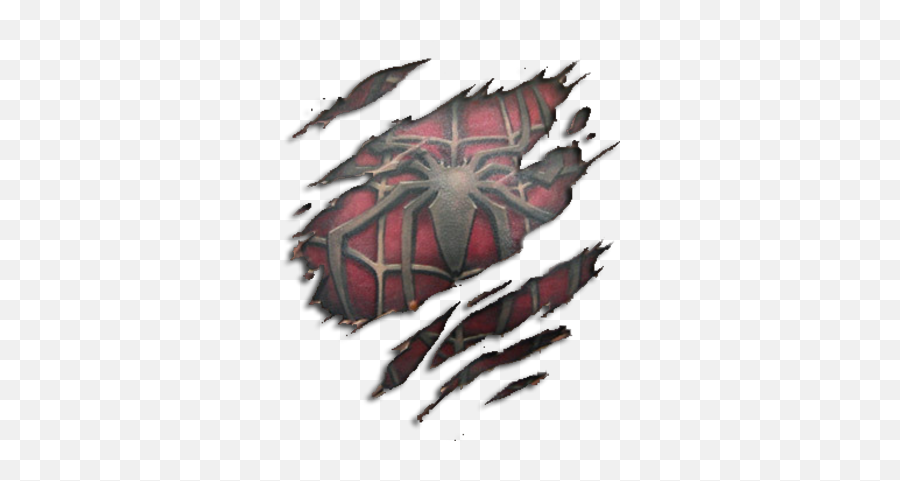 Free Spiderman Slice Tattoo Psd Vector Graphic - Vectorhqcom Spider Man 3d Tattoo Emoji,Spider Emoticons