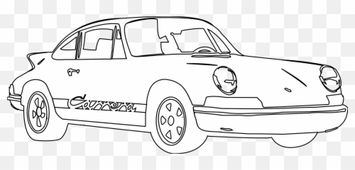 Porsche Vector Car Transparent Png - Porsche Black And White Logo Emoji,Porsche Emoji