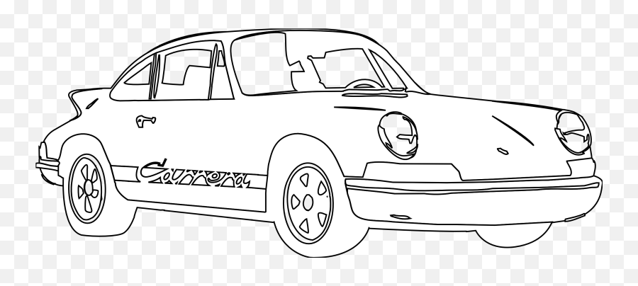 Porsche Vector Car Transparent Png - Porsche Black And White Logo Emoji,Porsche Emoji