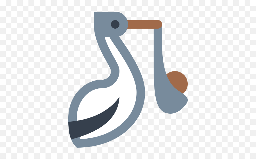Stork With Bundle Icon - Illustration Emoji,Stork Emoji
