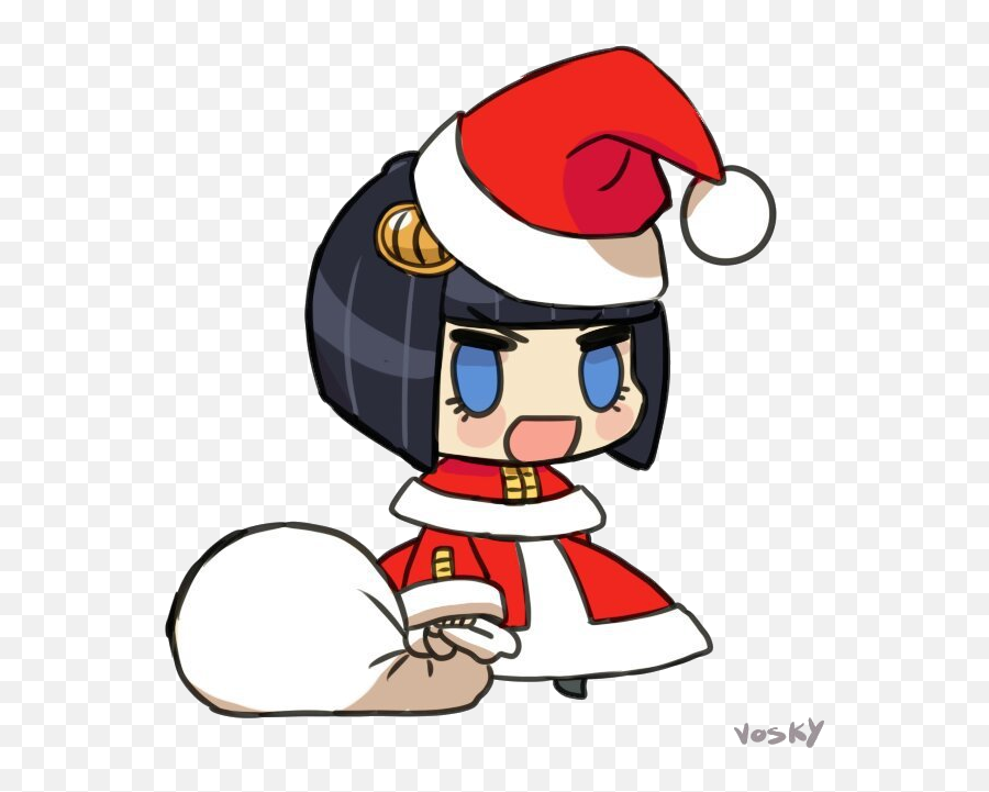 Padorubruno - Discord Emoji Chibi Saber Santa,Christmas Hat Emoji