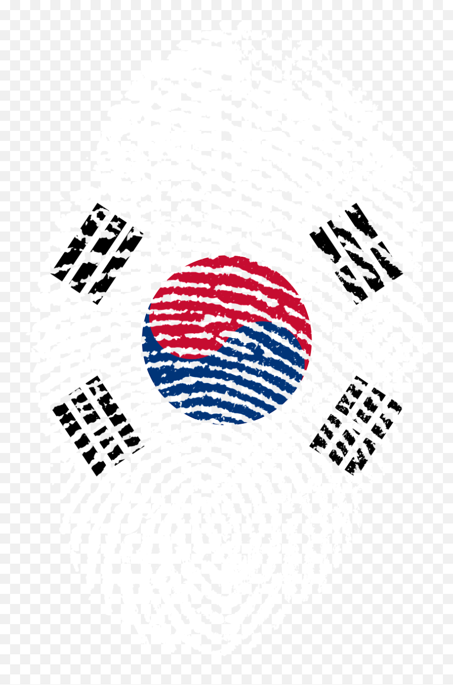 Korea Flag Fingerprint Country Pride - Virgin Islands Flag Fingerprint Emoji,North Korean Flag Emoji