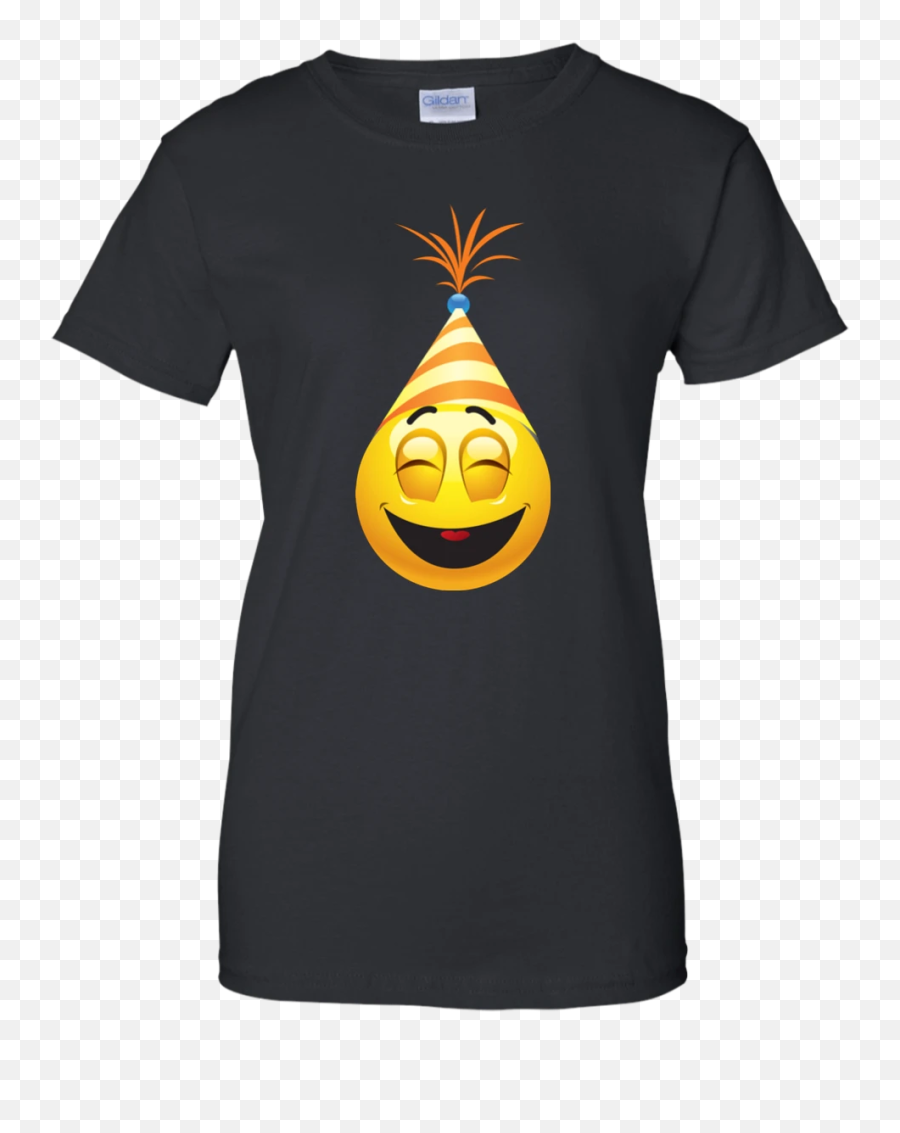 New Year Emotion - Funny Emoji T Shirt G200l Gildan Ladies,New Year Emoticon