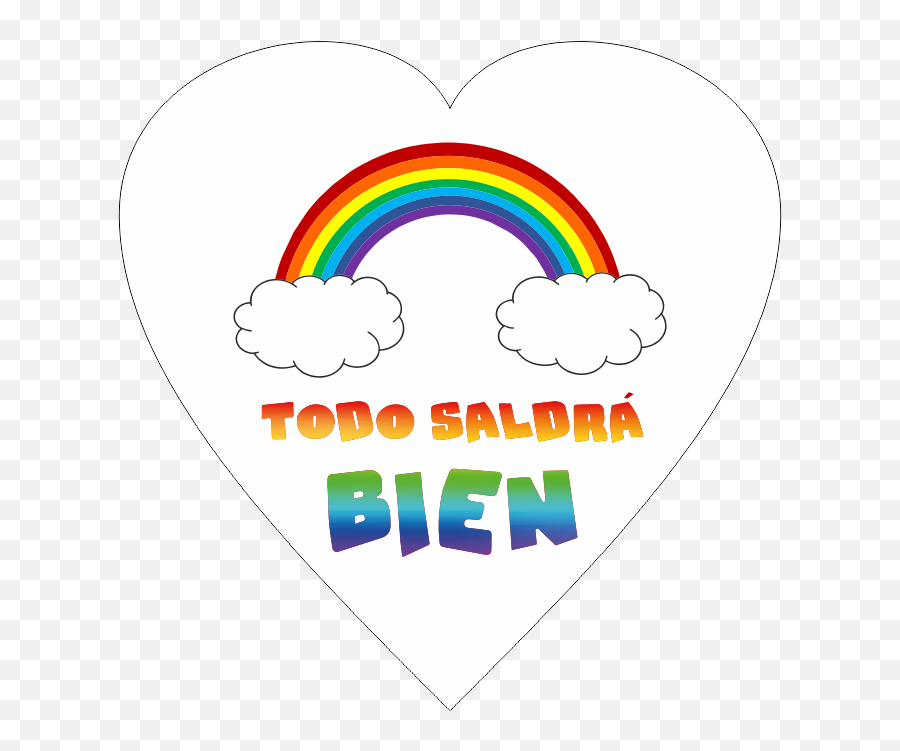 Alfombrilla De Raton Personalizada Corazon Todo Saldra Bien - Graphic Design Emoji,Emojis Corazon