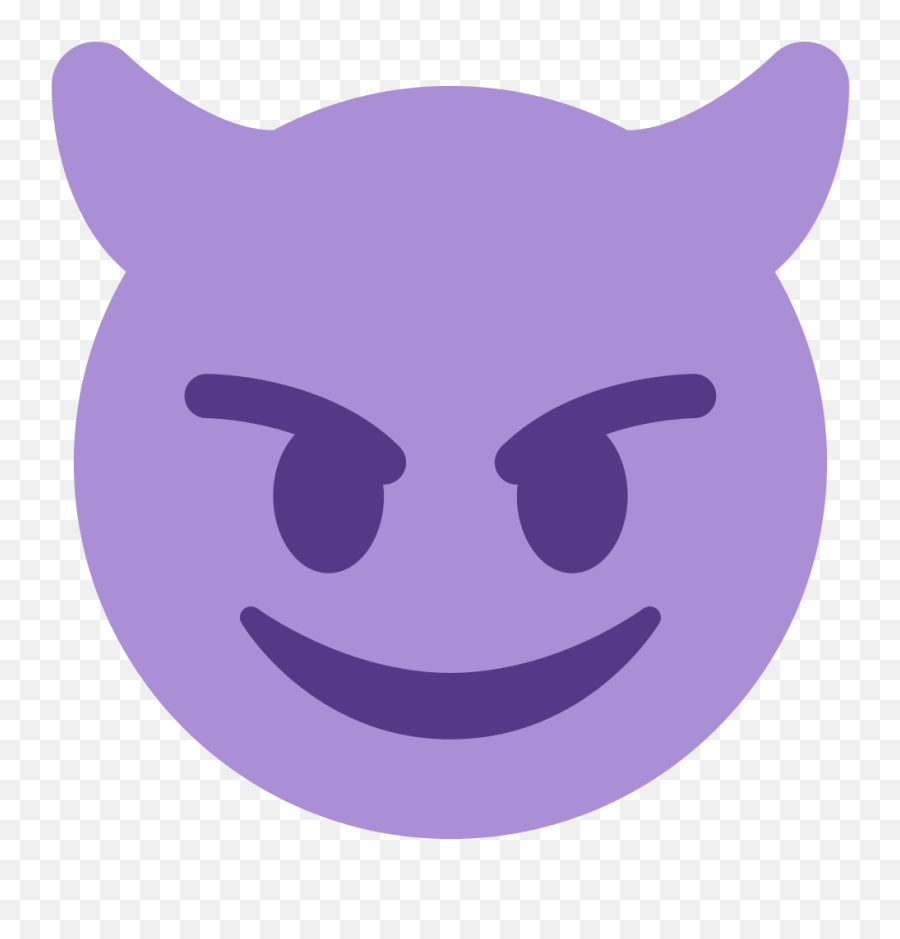 Twemoji 1f608 - Devil Emoji,Zip Mouth Emoji