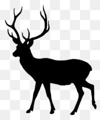 Deer Buck Animals Sillouette Sticker - Animal Silhouette Emoji,Buck Deer Emoji