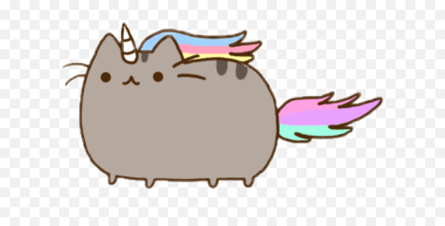 Cat Fb Facebook Colorful Cute Love - Pusheen Cat Unicorn Png Emoji,Facebook Cat Emoji
