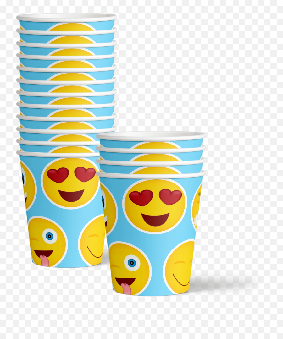 Emoji Birthday Party Tableware Kit For - Flowerpot,Emoji Cups