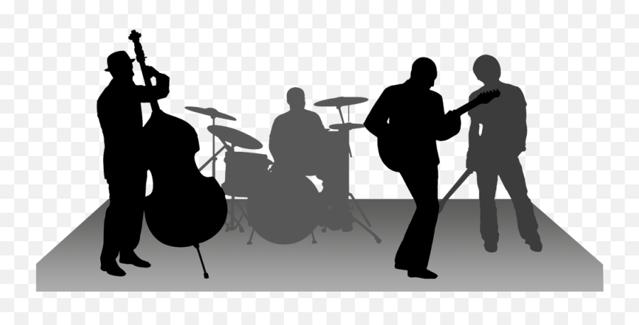 Rock Music Png - Transparent Band Silhouette Emoji,Country Music Emojis
