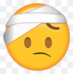 Face With Head - Head Bandage Emoji,Emoji Meaning Chart