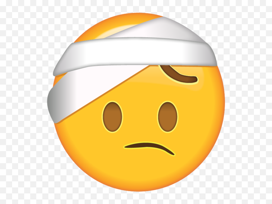 Face With Head - Head Bandage Emoji,Emoji Meaning Chart